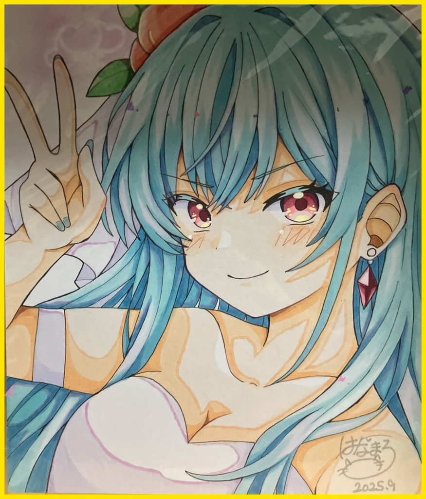 ☆東方project 手書き色紙 比那名居天子☆