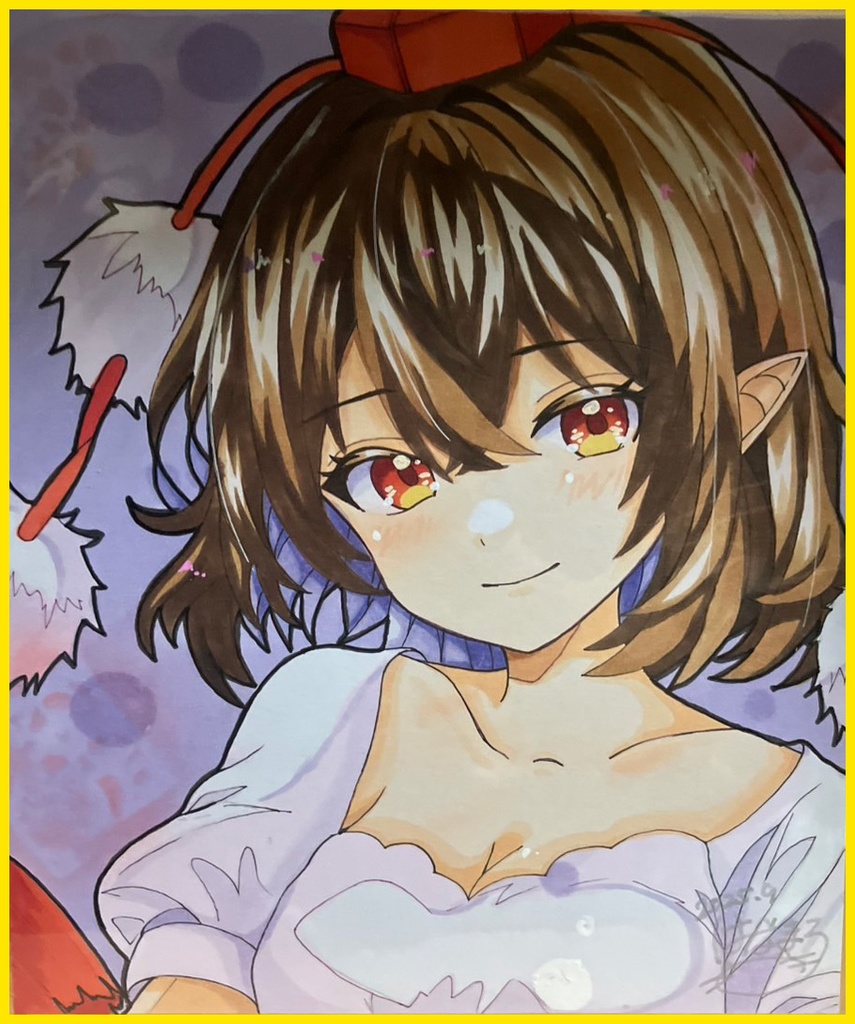 ☆東方project 手書き色紙 射命丸文☆