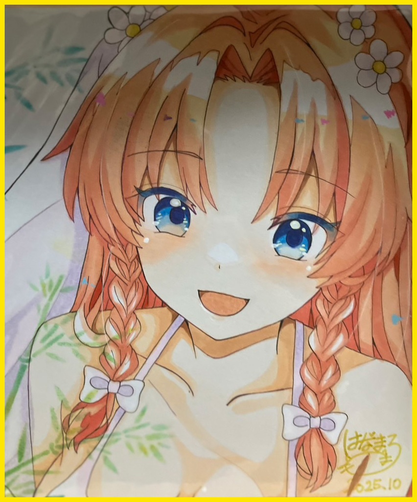 ☆東方project 手書き色紙 紅美鈴☆