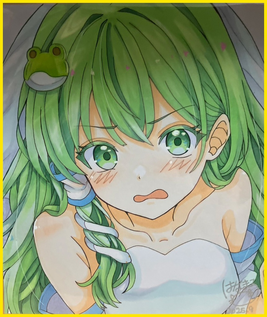 ☆東方project 手書き色紙 東谷風早苗☆