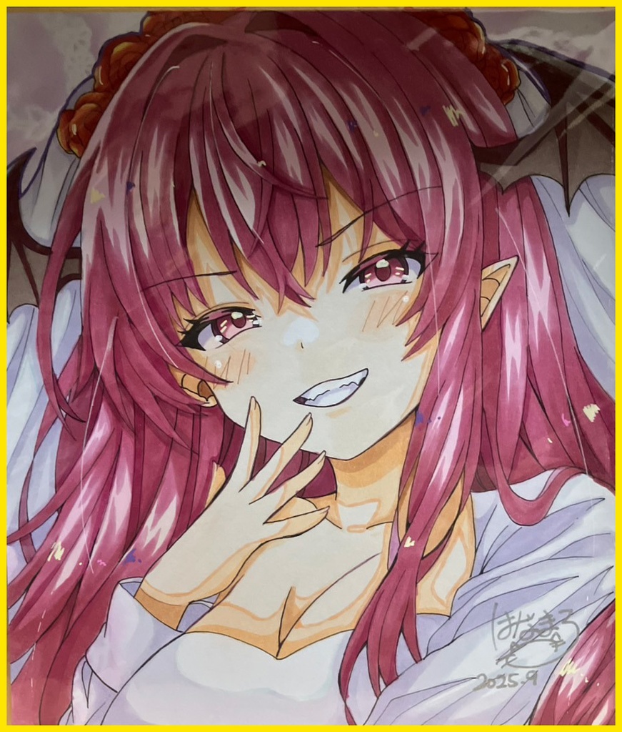 ☆東方project 手書き色紙 小悪魔☆