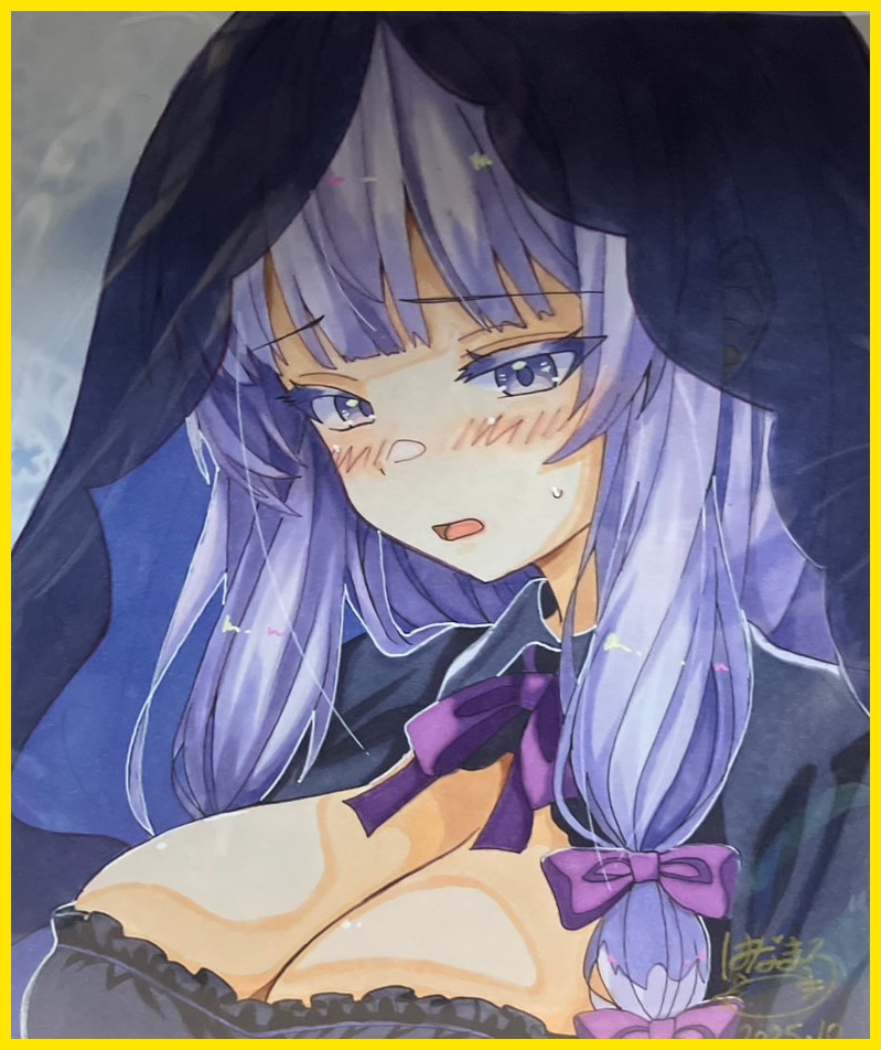 ☆東方project 手書き色紙 パチュリ・ノーレッジ☆