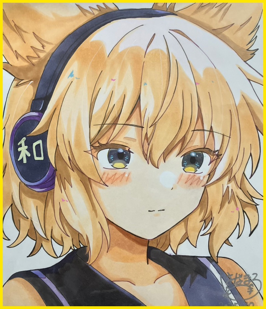 ☆東方project 手書き色紙 豊聡耳神子☆