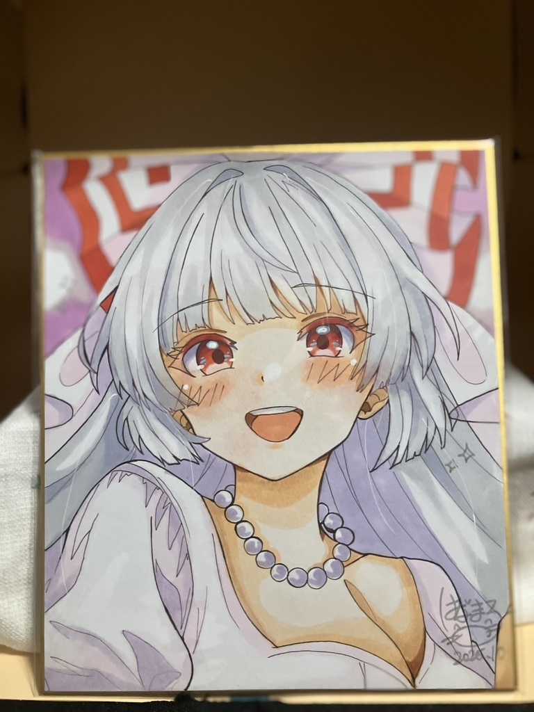 ☆東方project 手書き色紙 藤原妹紅☆