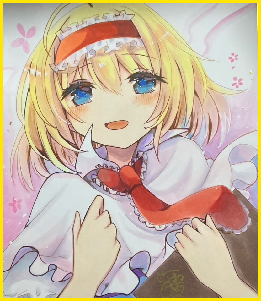 ☆東方project 手書き色紙 アリス・マーガドロイド☆