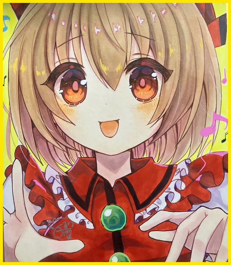 ☆東方project 手書き色紙 リリカ・プリズムリバー☆