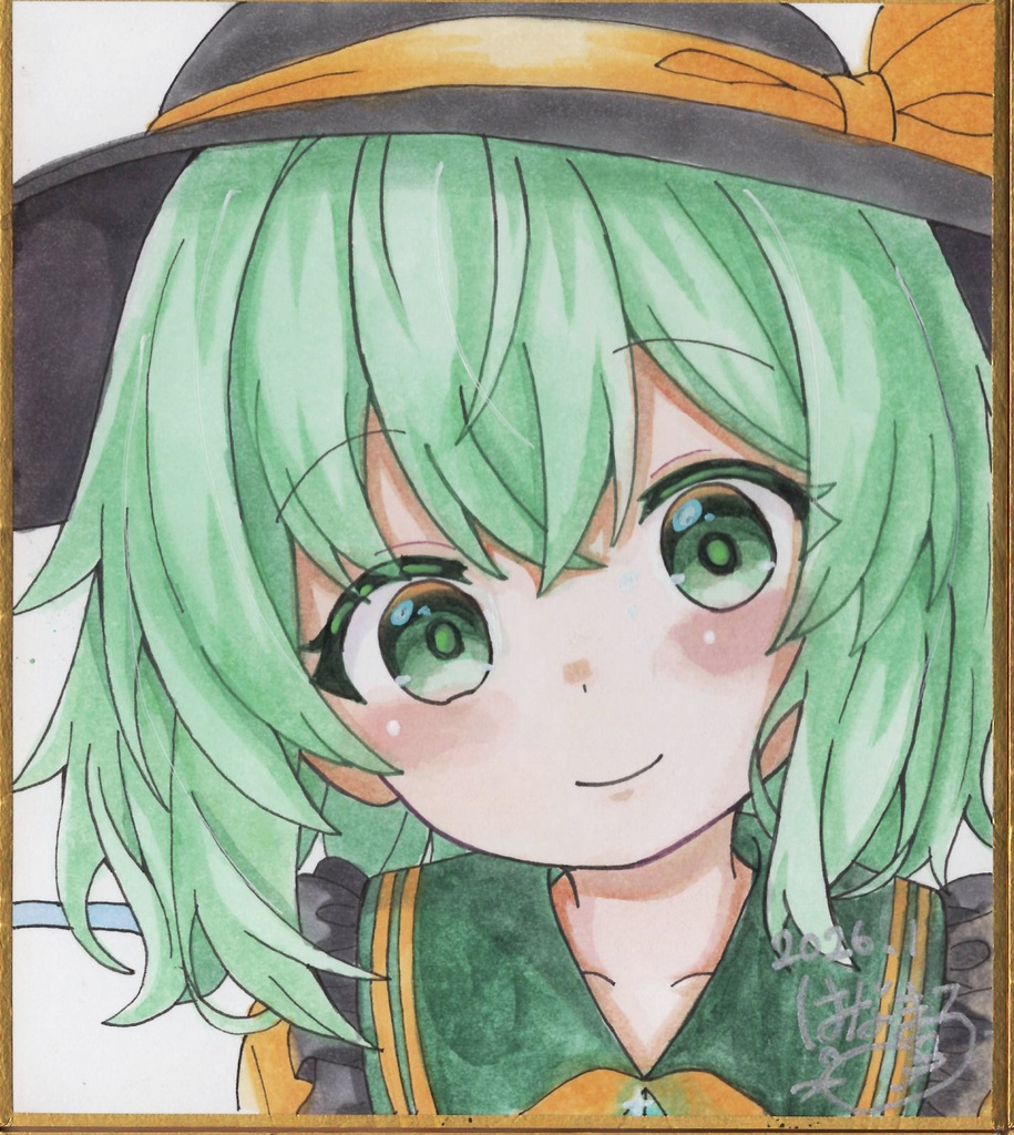 ☆東方project 手書き色紙 古明地こいし☆