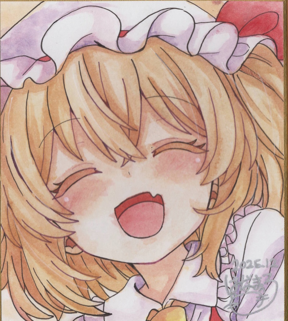 ☆東方project 手書き小色紙 フランドール・スカーレット☆