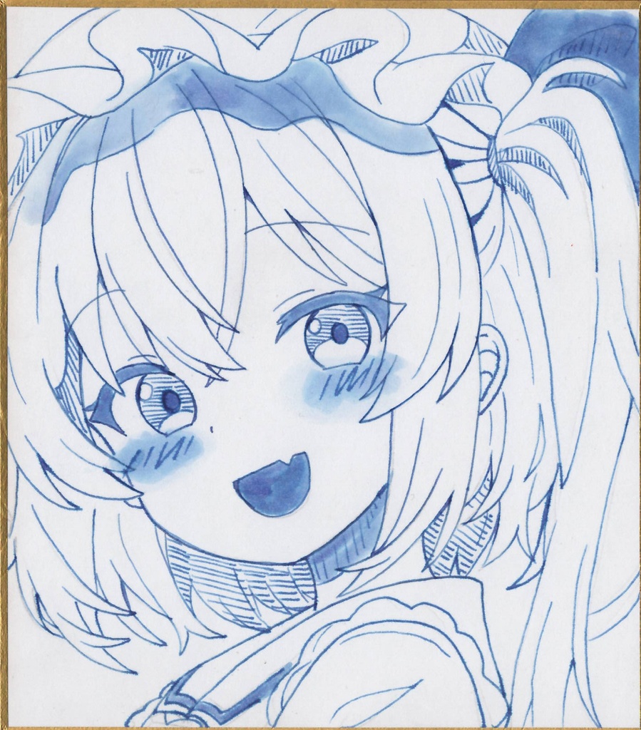 ☆東方project モノクロ 手書き小色紙 フランドール・スカーレット☆