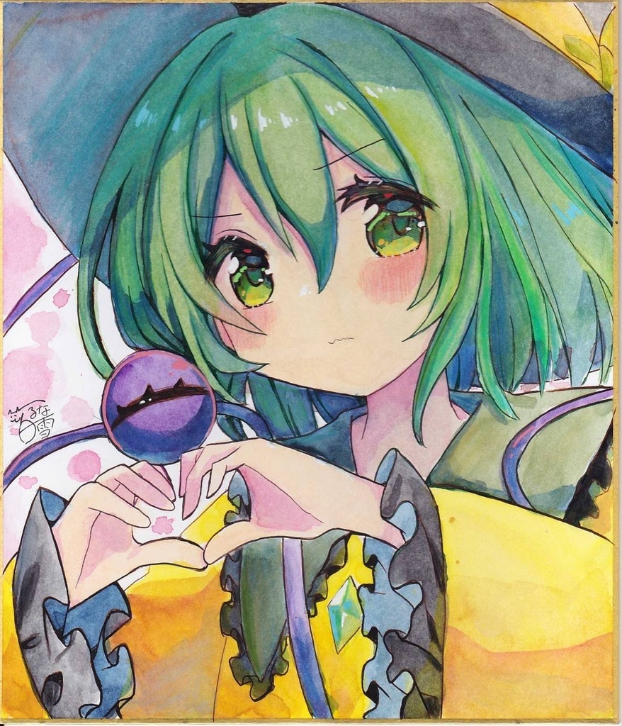 ☆東方project  手書き中色紙 古明地こいし☆