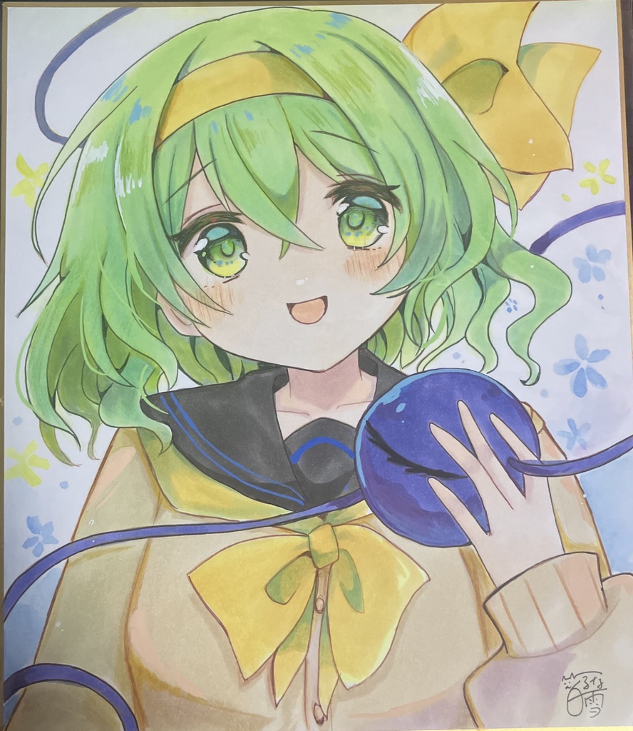 ☆東方project  手書き中色紙 古明地こいし☆