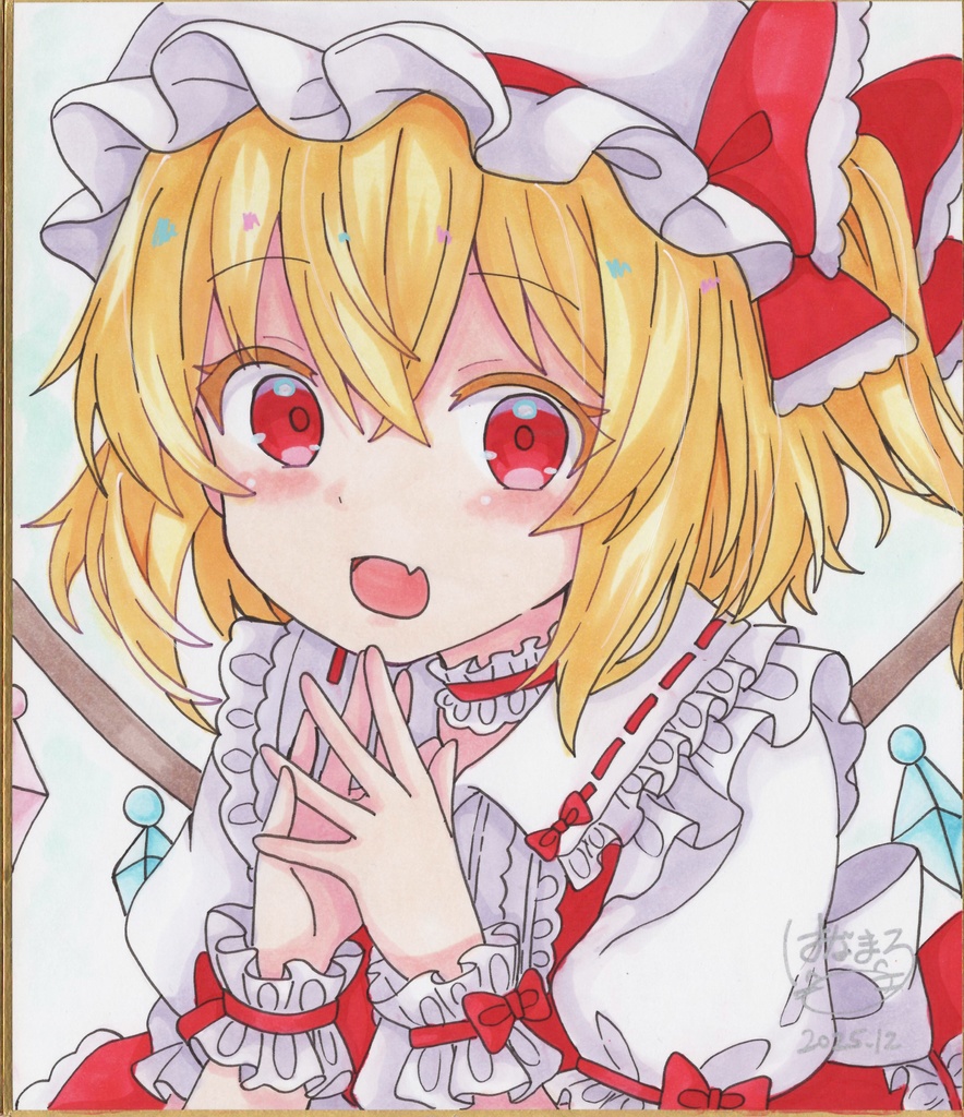 ☆東方project 手書き中色紙 フランドール・スカーレット☆