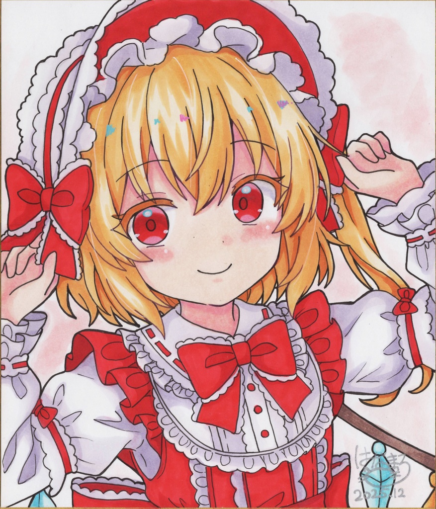 ☆東方project 手書き中色紙 フランドール・スカーレット☆