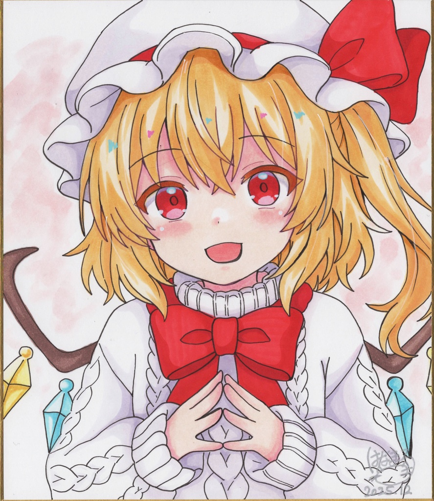 ☆東方project 手書き中色紙 フランドール・スカーレット☆