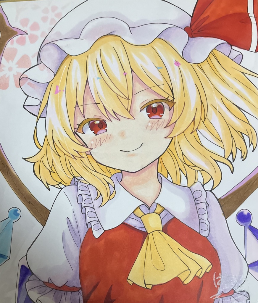 ☆東方project 手書き中色紙 フランドール・スカーレット☆