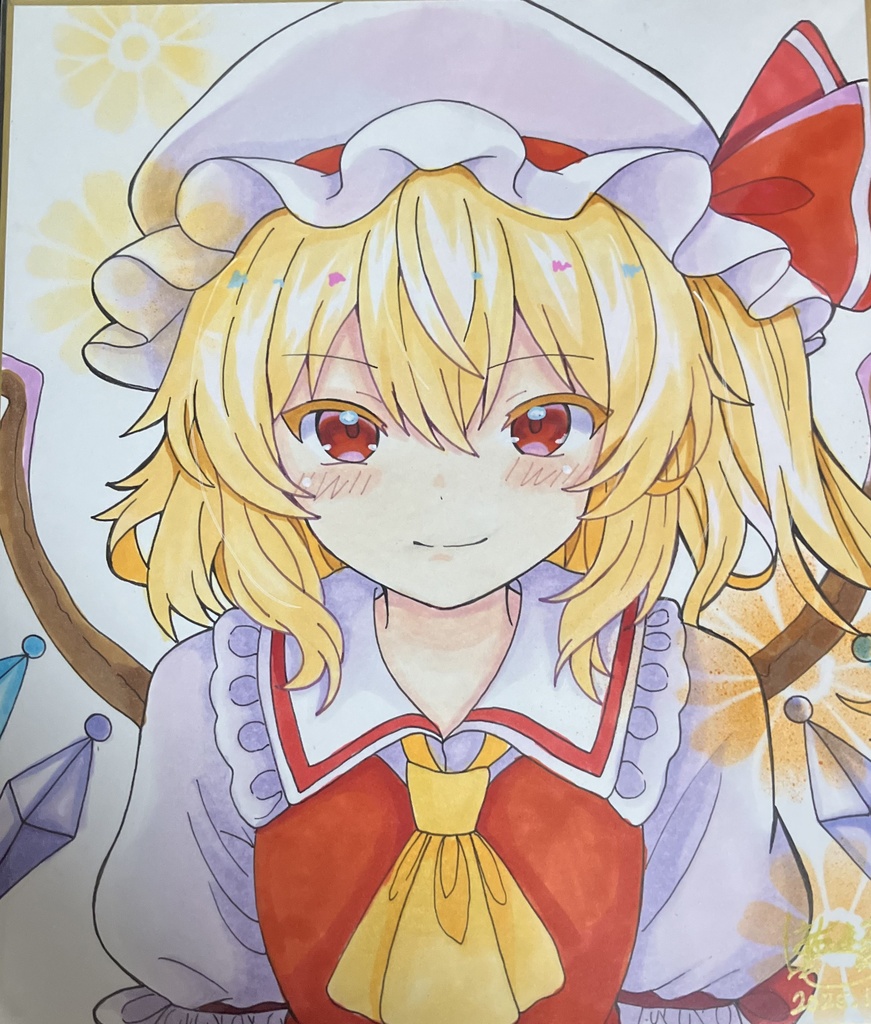 ☆東方project 手書き中色紙 フランドール・スカーレット☆