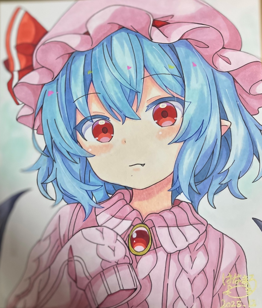 ☆東方project 手書き中色紙 レミリア・スカーレット☆