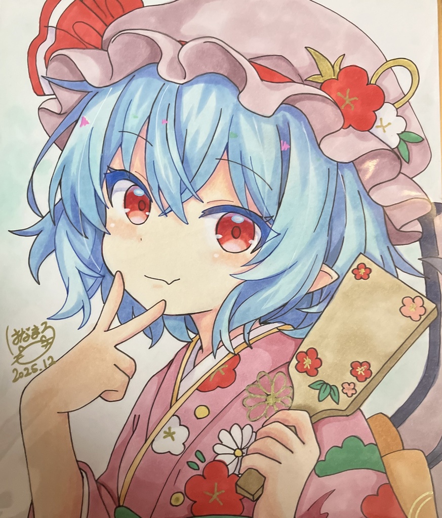 ☆東方project 手書き中色紙 レミリア・スカーレット☆