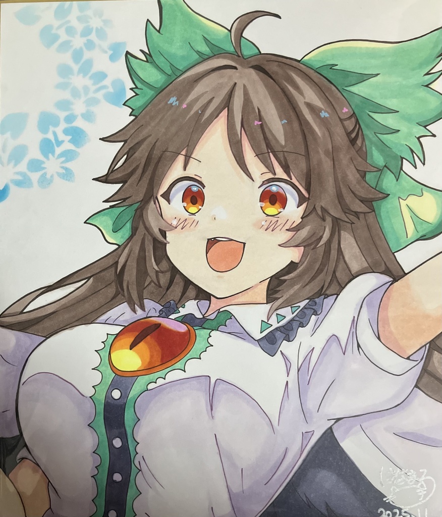 ☆東方project 手書き中色紙 霊烏路空☆