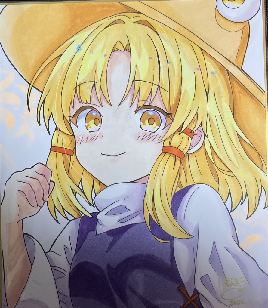 ☆東方project 手書き中色紙 洩矢諏訪子☆