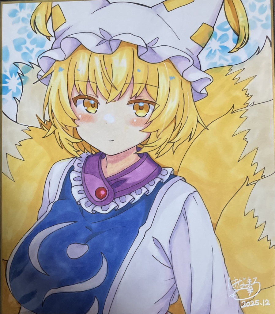 ☆東方project 手書き中色紙 八雲藍☆