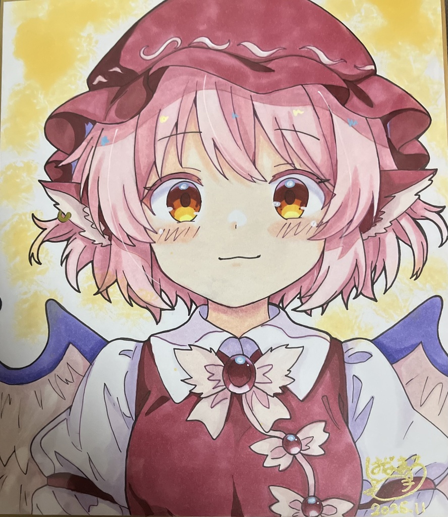 ☆東方project 手書き中色紙 ミスティア・ローレライ☆