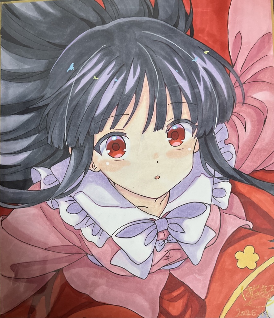 ☆東方project 手書き中色紙 蓬莱山輝夜☆