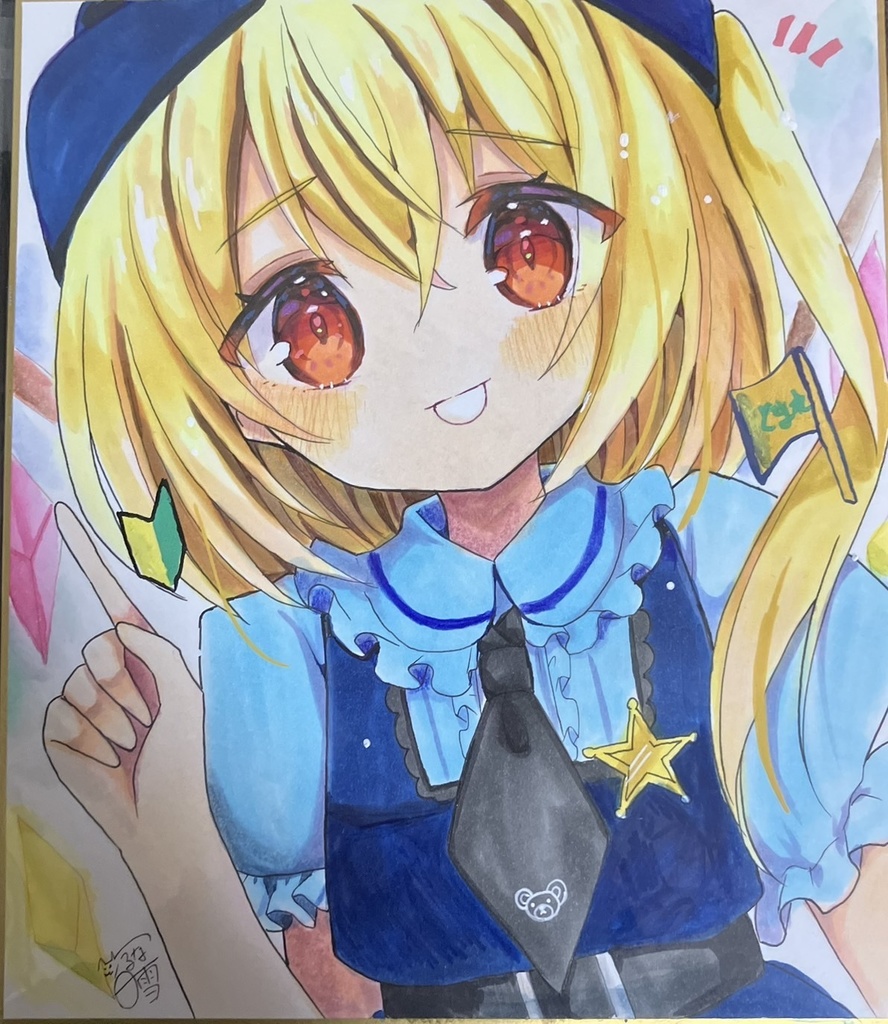 ☆東方project 手書き色紙 フランドール・スカーレット ☆