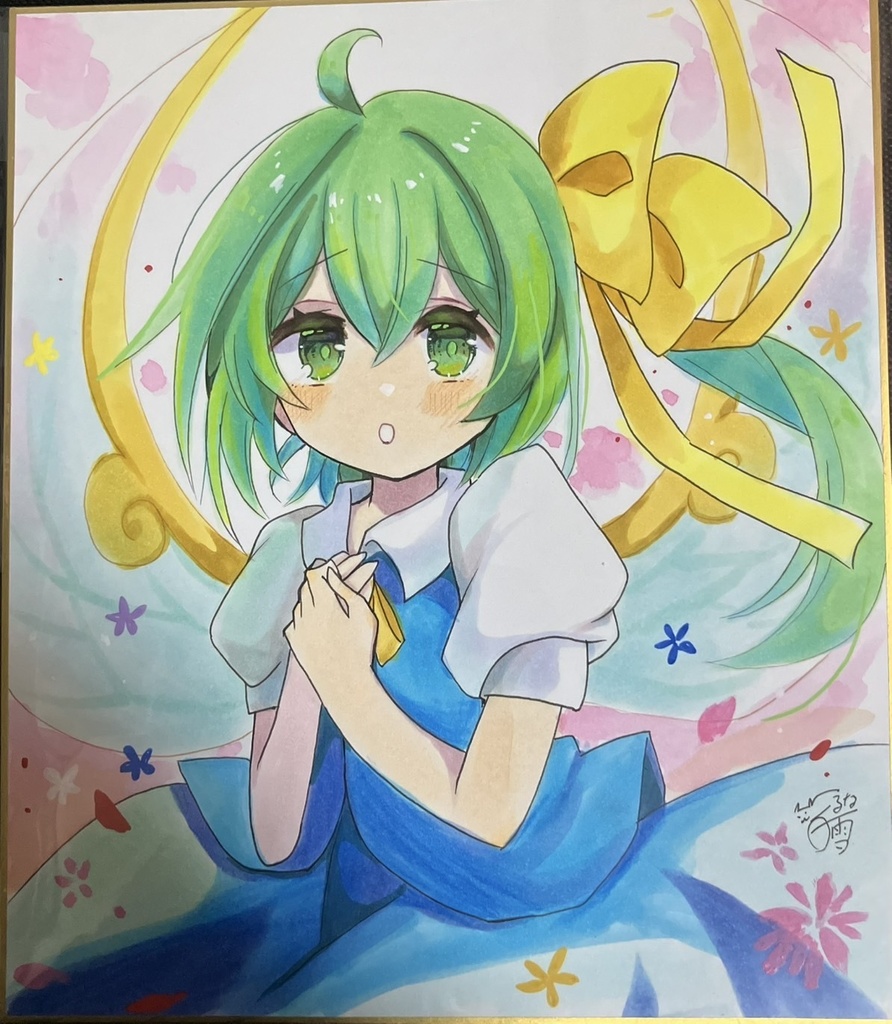 ☆東方project 手書き色紙 大妖精☆