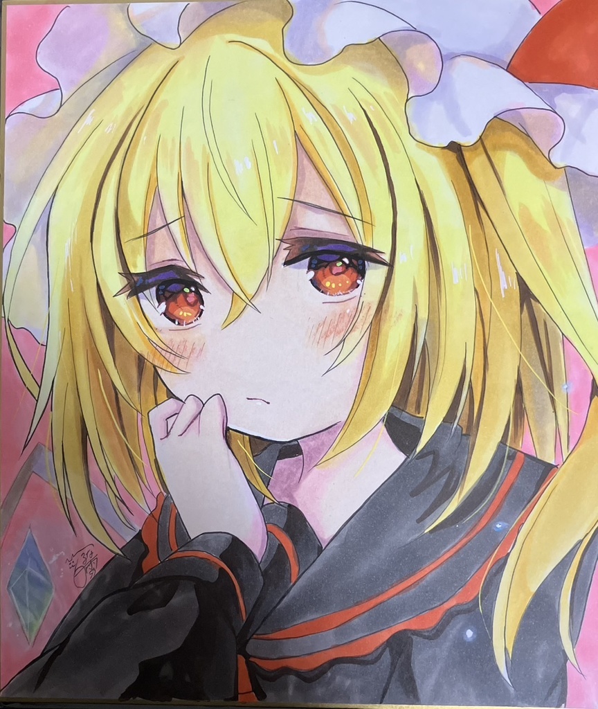 ☆東方project 手書き色紙 フランドール・スカーレット ☆