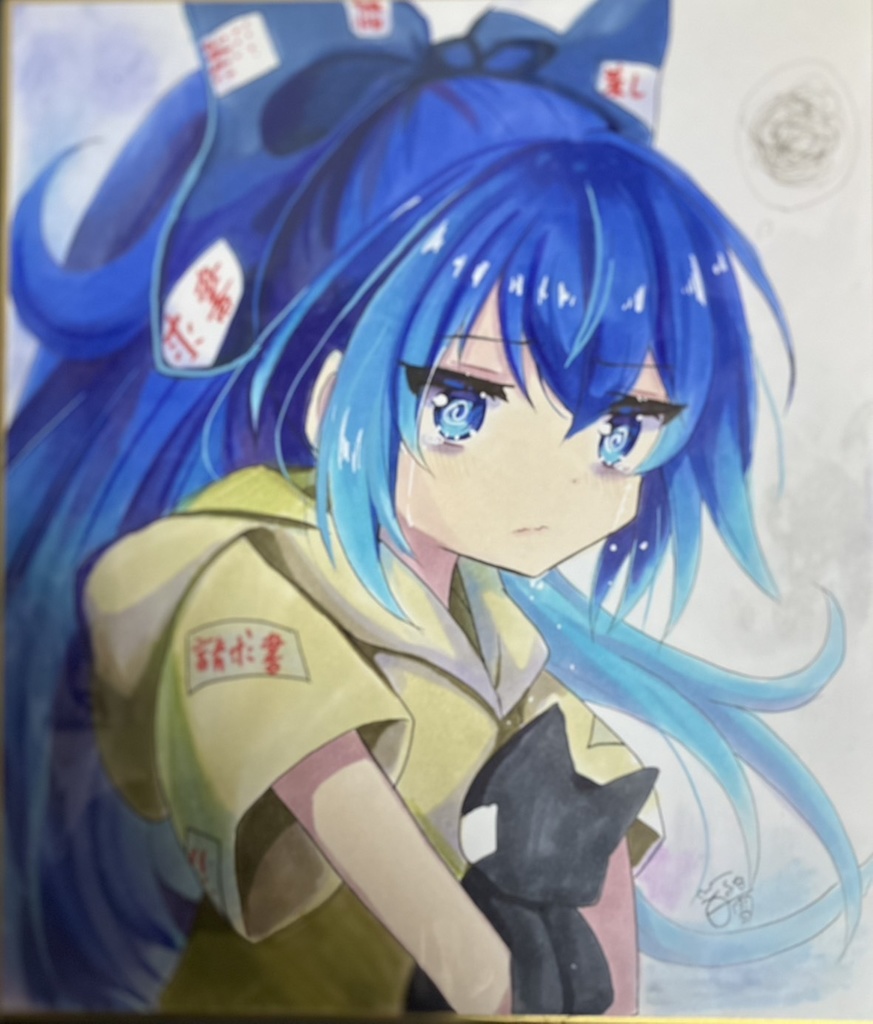 ☆東方project 手書き色紙 依神紫苑☆