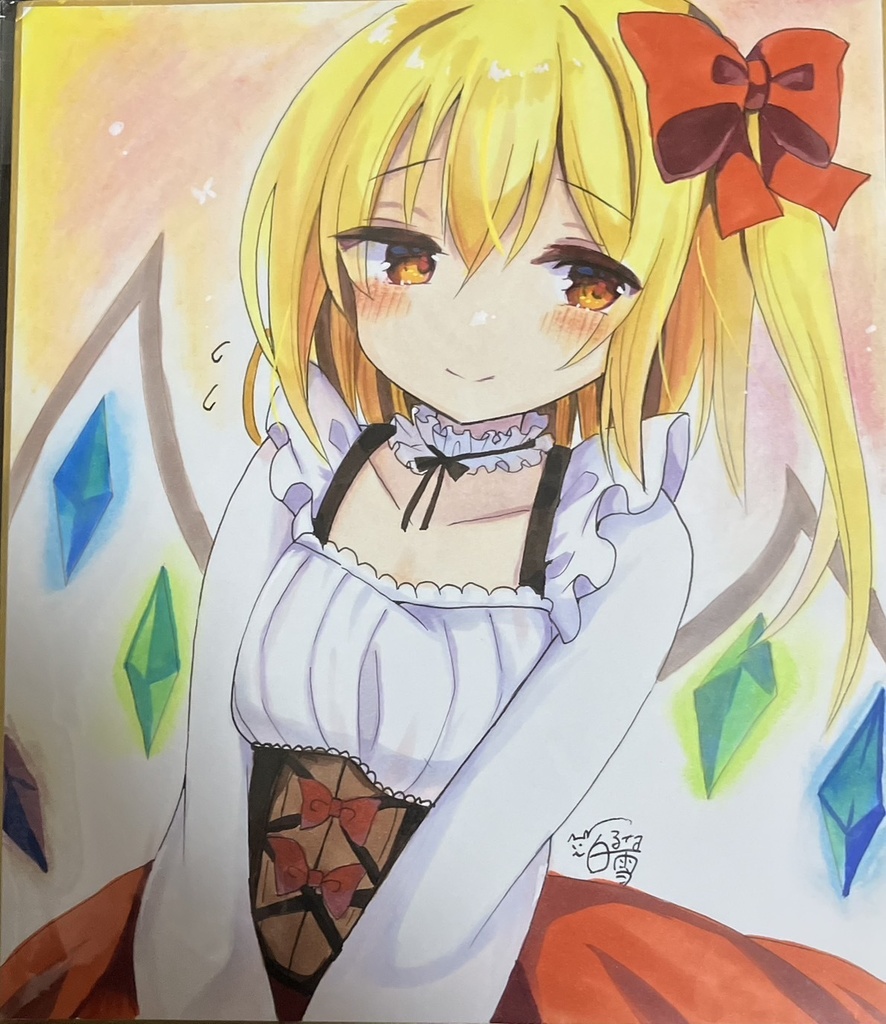 ☆東方project 手書き色紙 フランドール・スカーレット☆