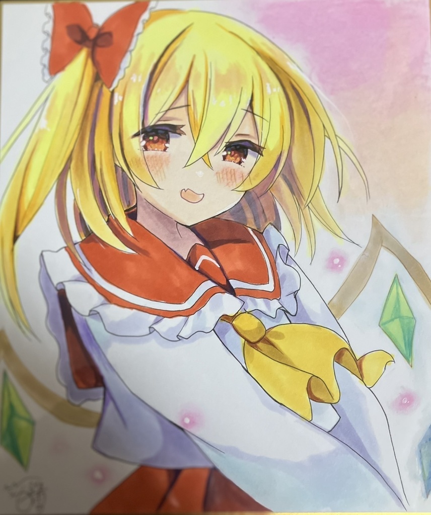 ☆東方project 手書き色紙 フランドール・スカーレット☆