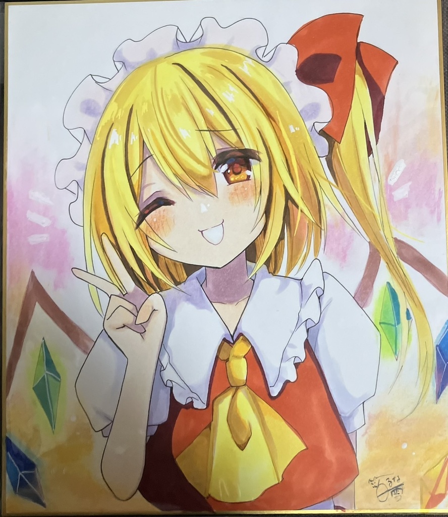 ☆東方project 手書き色紙 フランドール・スカーレット☆