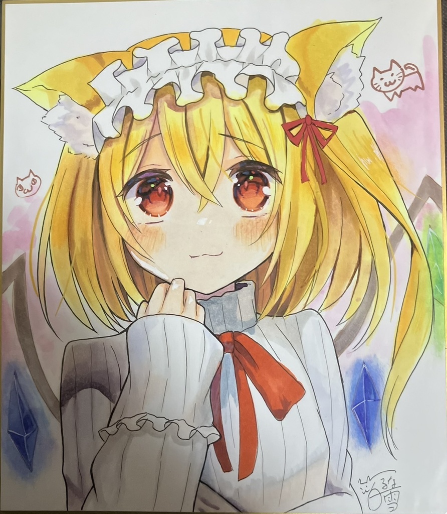 ☆東方project 手書き色紙 フランドール・スカーレット☆