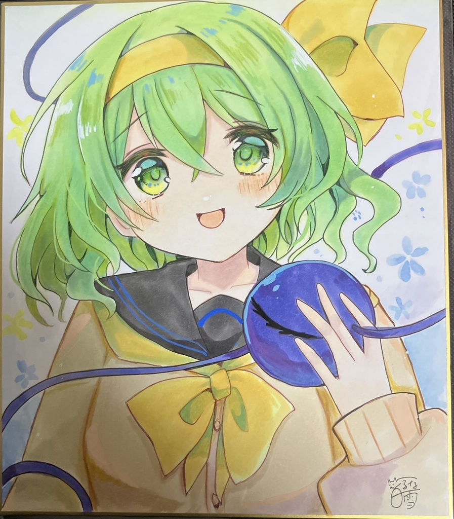 ☆東方project 手書き色紙 古明地こいし☆
