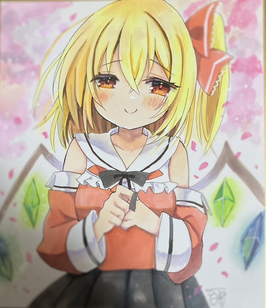 ☆東方project 手書き色紙 フランドール・スカーレット☆