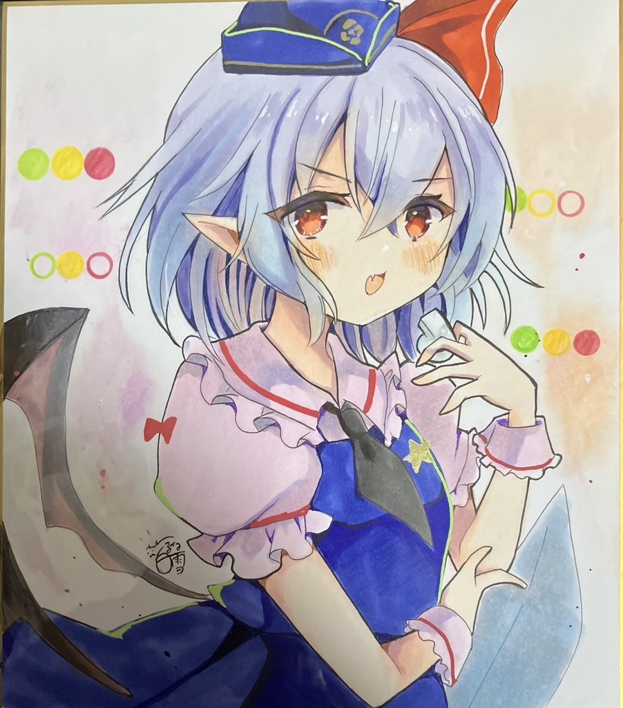 ☆東方project 手書き色紙 レミリア・スカーレット☆