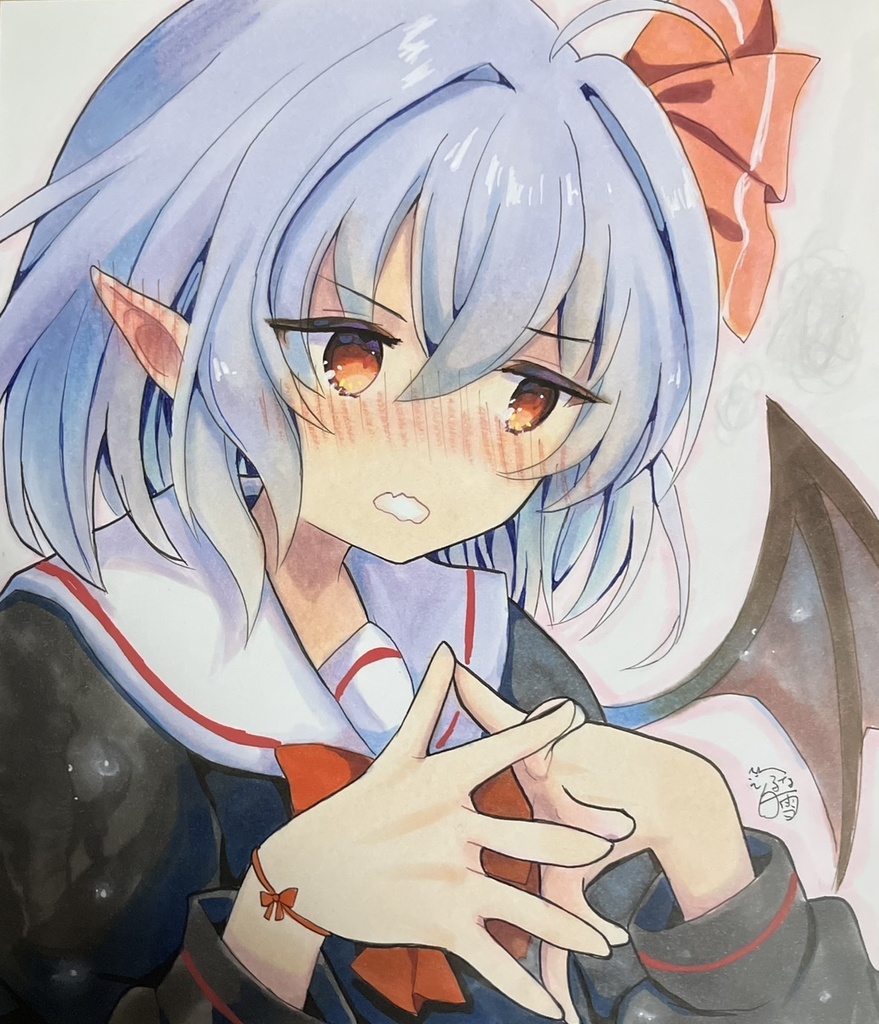 ☆東方project 手書き色紙 レミリア・スカーレット☆