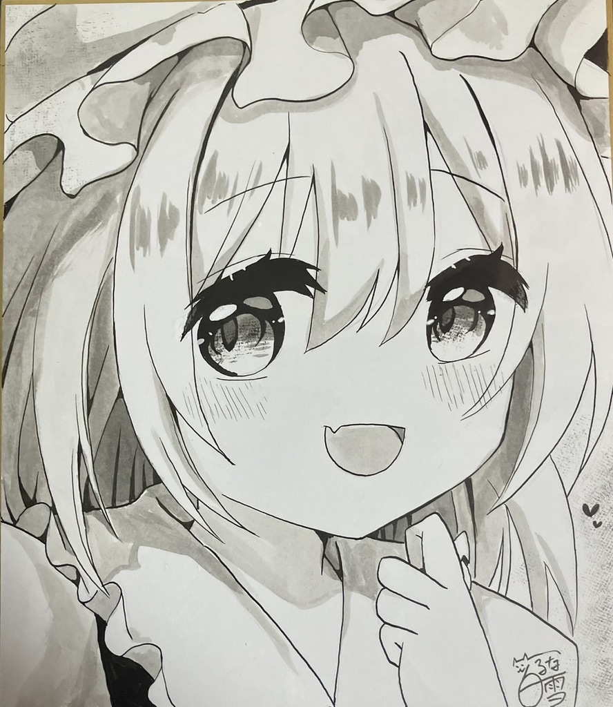 ☆東方project 手書き色紙 フランドール・スカーレット☆