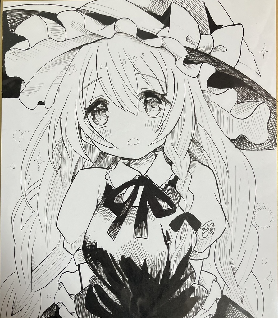 ☆東方project 手書き色紙 霧雨魔理沙☆