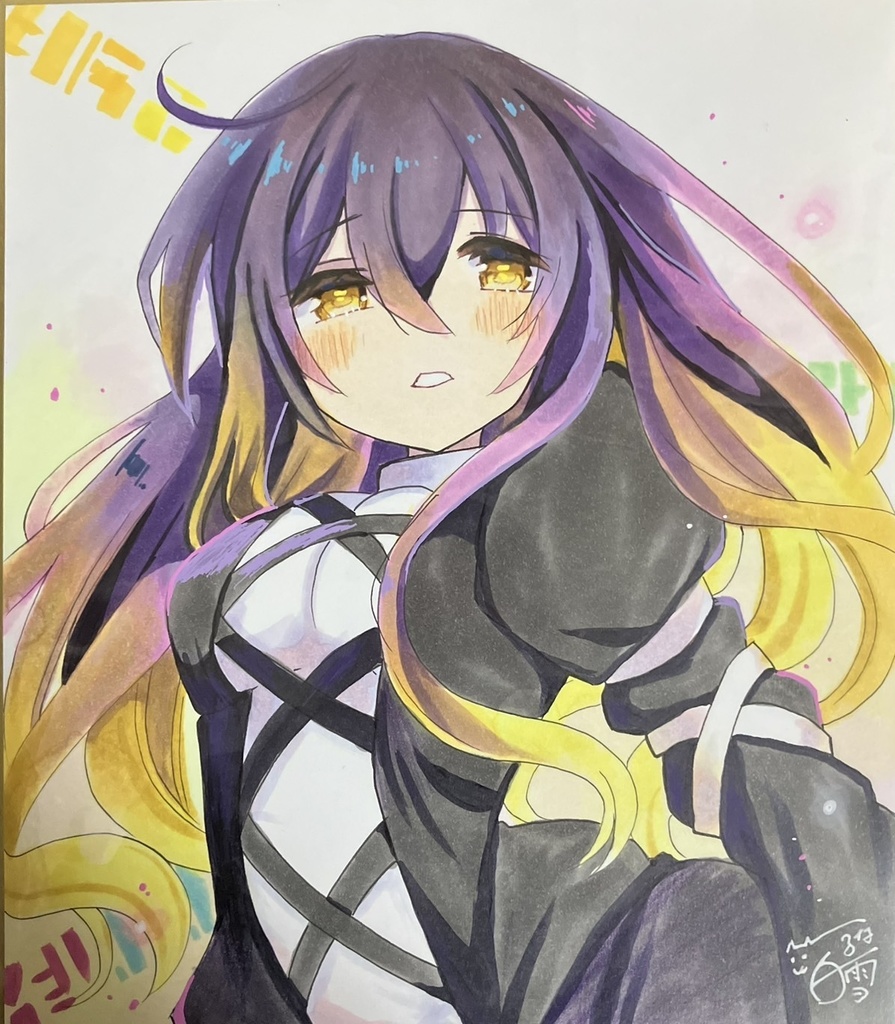 ☆東方project 手書き色紙 聖白蓮 ☆