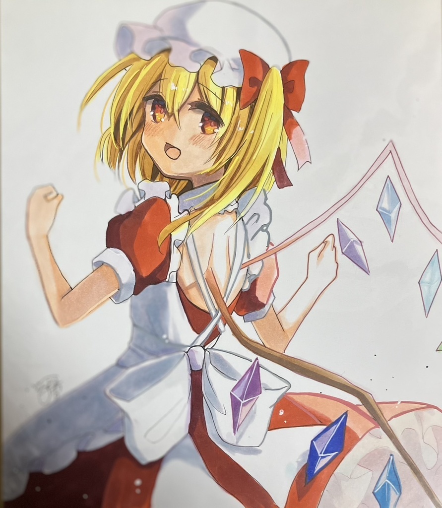 ☆東方project 手書き色紙 フランドール・スカーレット☆