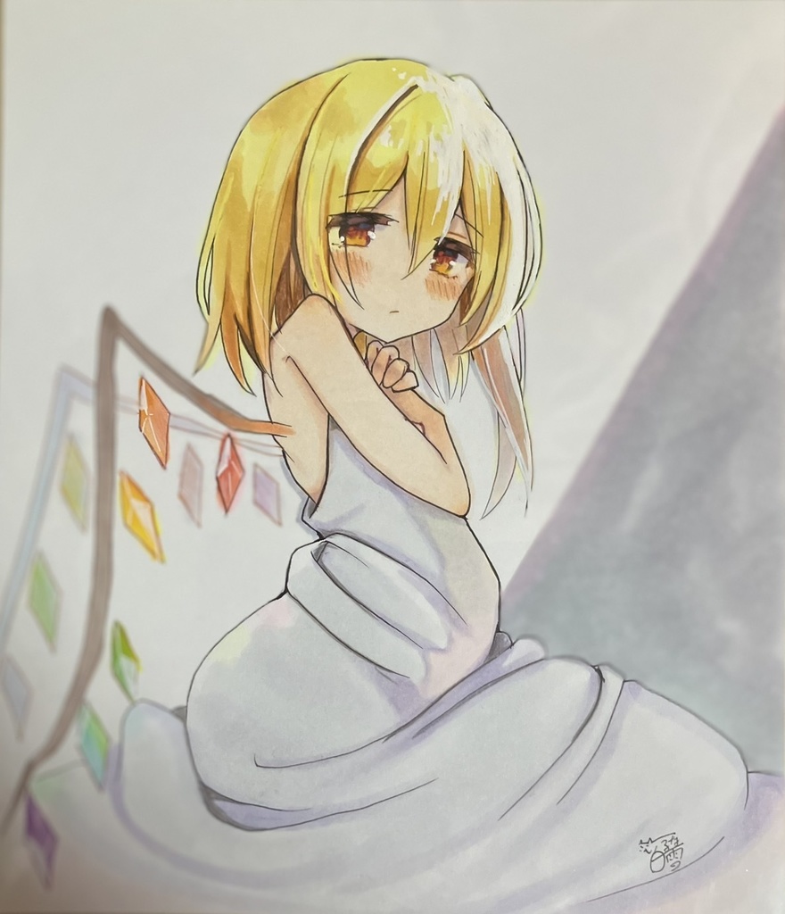 ☆東方project 手書き色紙 フランドール・スカーレット☆