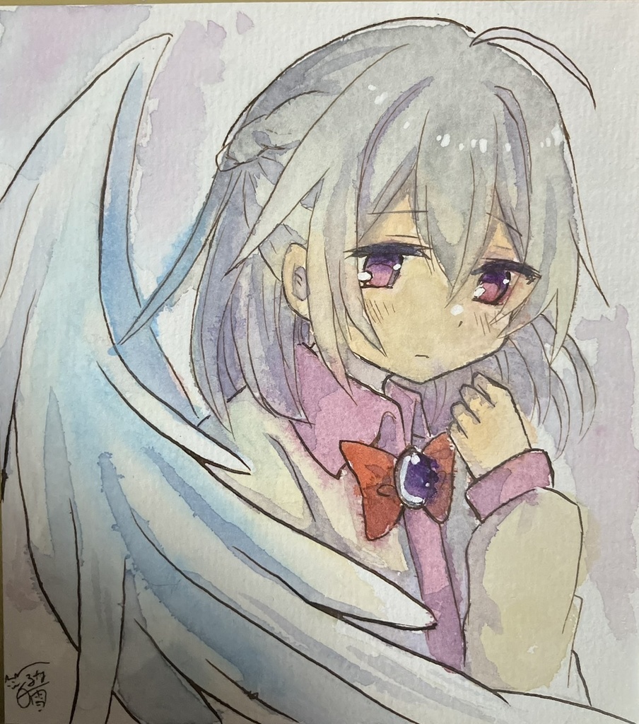 ☆東方project 手書き色紙 稀神サグメ ☆