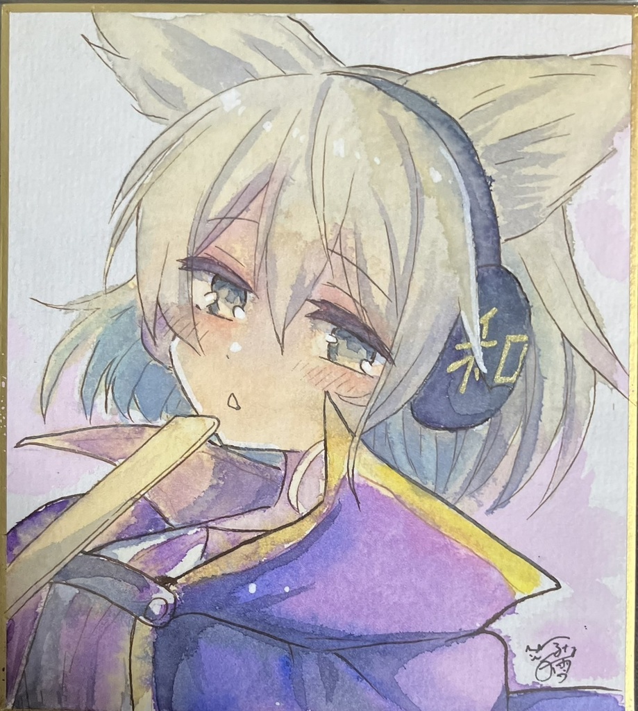 ☆東方project 手書き色紙 豊聡耳神子 ☆