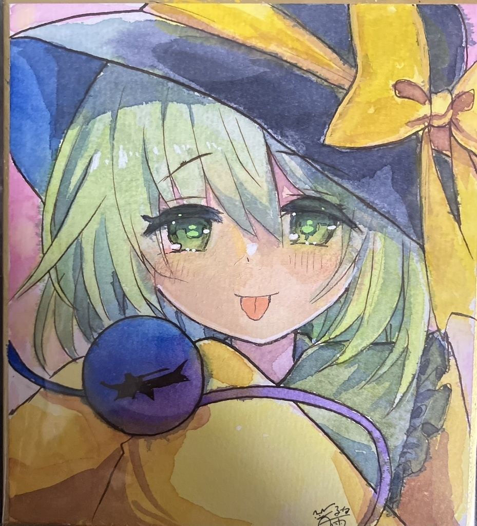 ☆東方project 手書き色紙 古明地こいし ☆