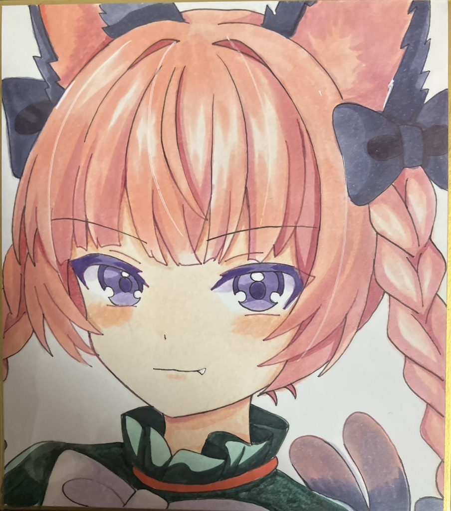 ☆東方project 手書き色紙 火焔猫燐 ☆