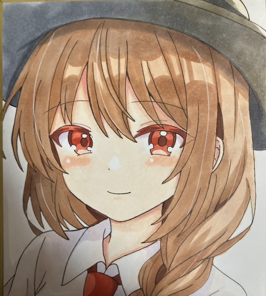 ☆東方project 手書き色紙 宇佐見蓮子 ☆
