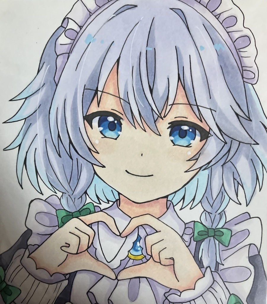 ☆東方project 手書き色紙 十六夜咲夜 ☆